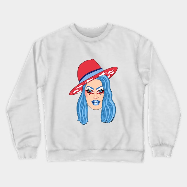 Crystal Methyd | Stars and Stripes Crewneck Sweatshirt by Jakmalone